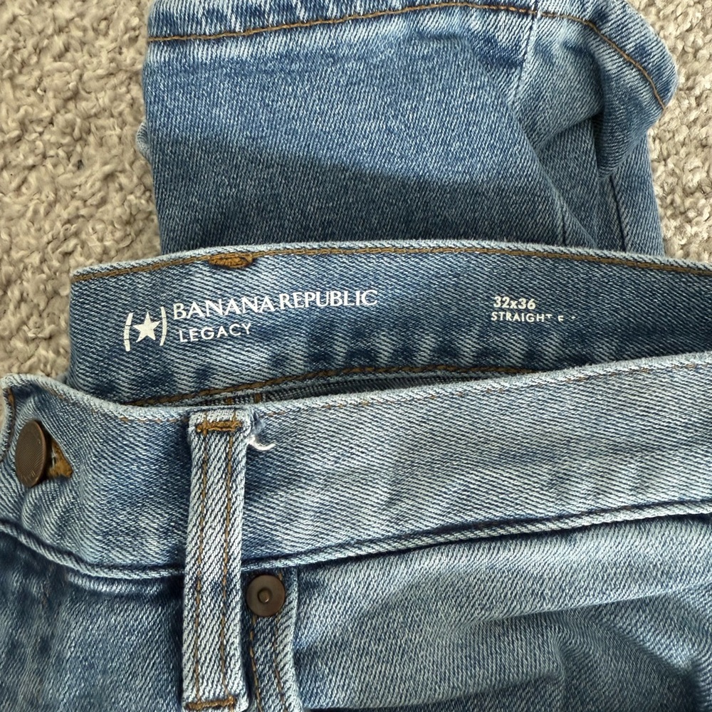 Banana Republic Men’s Light Blue Straight Leg Jeans